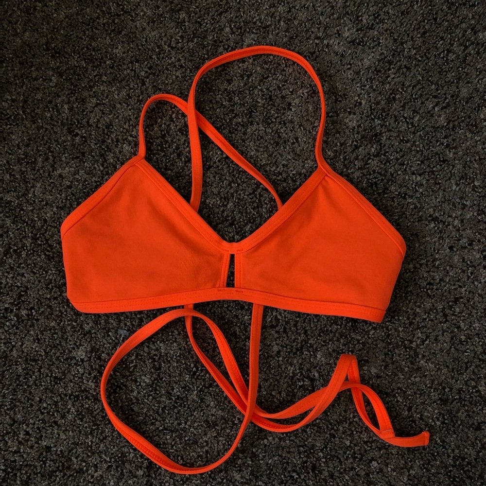 Neon Orange Jolyn Vent Top